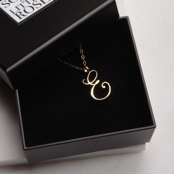 10pcs/lot personalized e initial cursive necklace tiny letter e monogram pendant clavicle jewelry for memorial gift, Silver
10pcs/lot personalized e initial cursive necklace tiny letter e monogram pendant clavicle jewelry for memorial gift, Silver