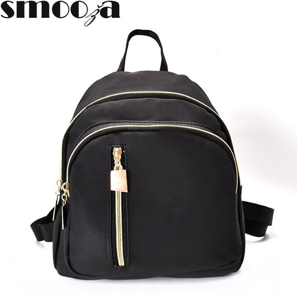 smooza fashion nylon black backpack woman 2018 school bags for teenage girls casual zipper school backpacks
smooza fashion nylon black backpack woman 2018 school bags for teenage girls casual zipper school backpacks