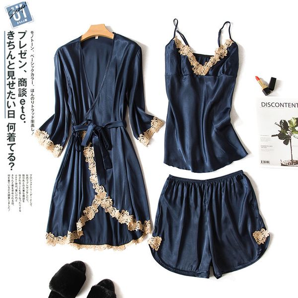 nightgown robe set spring 2019 girls women strap patchwork lace nightdress half sleeve loose suit lounge sleepwear s87006, Black;red
nightgown robe set spring 2019 girls women strap patchwork lace nightdress half sleeve loose suit lounge sleepwear s87006, Black;red