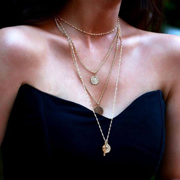 shayao multilayer chain cross necklace round pendants for women gold color long statement choker necklace collar jewelry gifts, Silver
shayao multilayer chain cross necklace round pendants for women gold color long statement choker necklace collar jewelry gifts, Silver