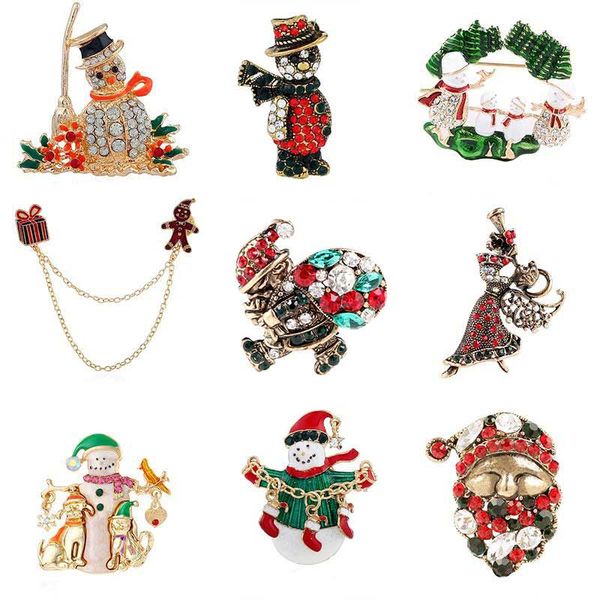 retro santa claus snow man crystal brooch pins for children breastpin x'mas gift rhinestone clothes accessories decor enamel badge lape, Gray
retro santa claus snow man crystal brooch pins for children breastpin x'mas gift rhinestone clothes accessories decor enamel badge lape, Gray