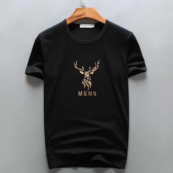 2018 new men luxury diamond design elk tshirt fashion t-shirts men funny t shirts brand cotton and tees, White;black
2018 new men luxury diamond design elk tshirt fashion t-shirts men funny t shirts brand cotton and tees, White;black