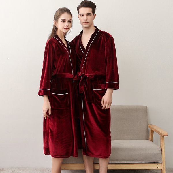 v-neck women autumn bathrobes men sleepcoats soft warm nighty with pockets velour l robes fashion solid pajamas, Black;red
v-neck women autumn bathrobes men sleepcoats soft warm nighty with pockets velour l robes fashion solid pajamas, Black;red
