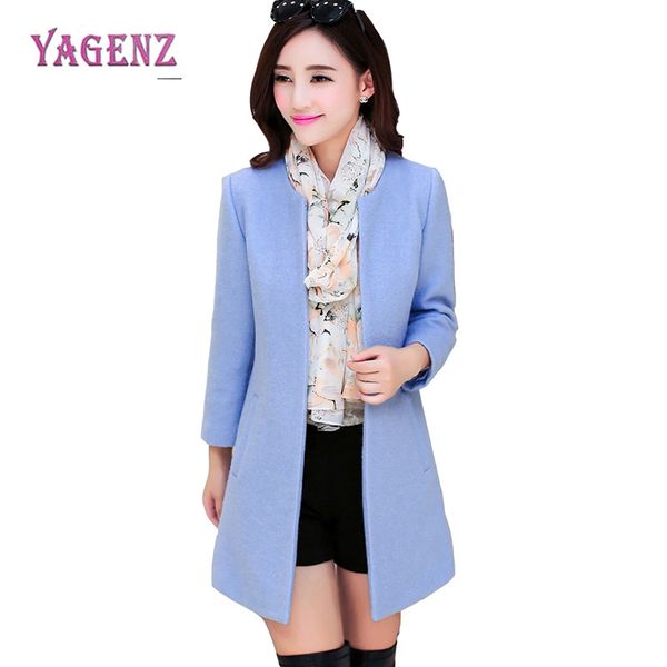winter new womens long woolen jacket 2018 fashion warm wool coat pure color slim round neck thicken overcoat b90, Black
winter new womens long woolen jacket 2018 fashion warm wool coat pure color slim round neck thicken overcoat b90, Black