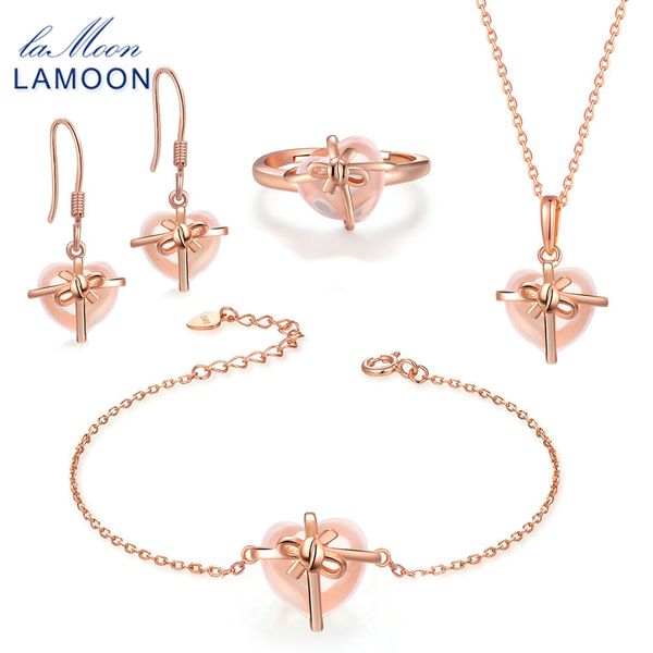 lamoon lovely heart 925-sterling-silver 4pcs jewelry sets natural rose quartz s925 fine jewelry for women wedding gift v028-b-1, Black
lamoon lovely heart 925-sterling-silver 4pcs jewelry sets natural rose quartz s925 fine jewelry for women wedding gift v028-b-1, Black