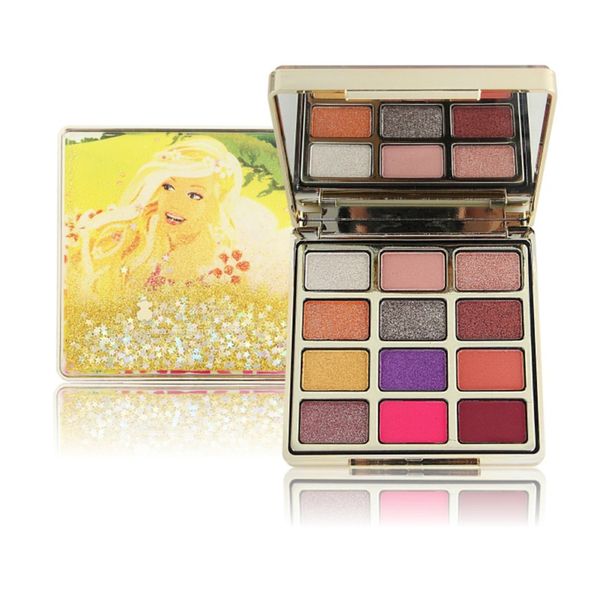 

new arrival charming eyeshadow 12 color palette make up palette matte shimmer pigmented eye shadow powder new