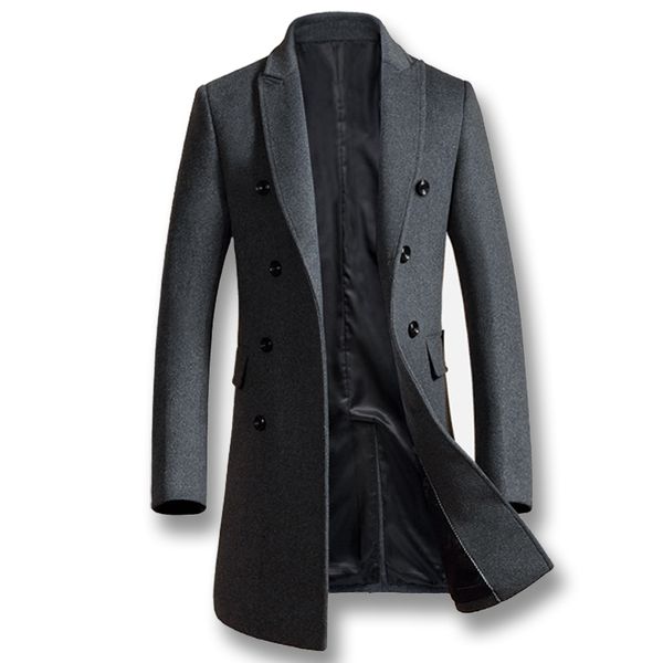 2018 new autumn trench coat overcoats jacket men's casual slim fit peacoat hombre outwear, Black
2018 new autumn trench coat overcoats jacket men's casual slim fit peacoat hombre outwear, Black