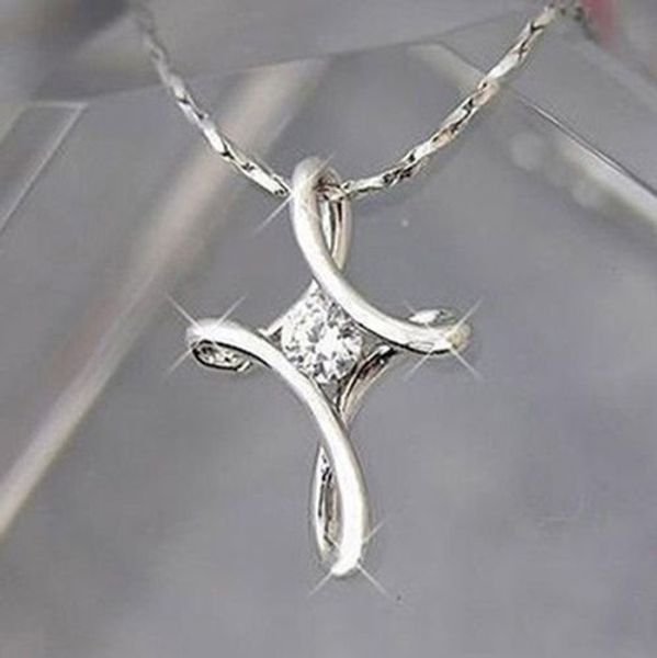 whole white gold plated cross jewelry zirconia pendant necklace chain jewellery xmas6657945, Silver
whole white gold plated cross jewelry zirconia pendant necklace chain jewellery xmas6657945, Silver