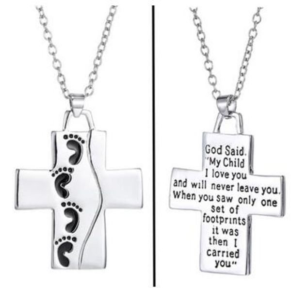foot jesus cross necklace letters my child i love you pendant mother's day necklace foot necklaces, Silver
foot jesus cross necklace letters my child i love you pendant mother's day necklace foot necklaces, Silver