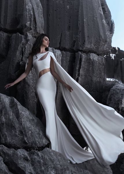 new white mermaid prom dresses with watteau train jewel neck side split floor length formal evening wear party gowns custom, Black
new white mermaid prom dresses with watteau train jewel neck side split floor length formal evening wear party gowns custom, Black
