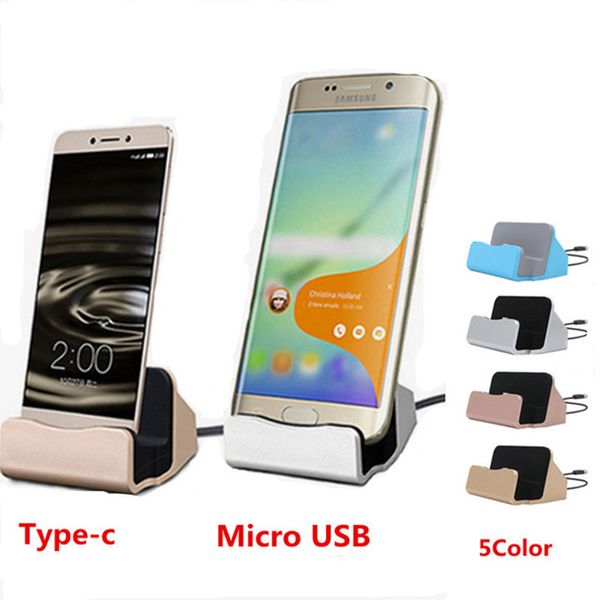 

Quick charger docking tand tation cradle charging ync dock with retail box for type c for am ung 6 7 edge note 5