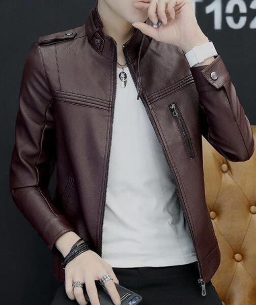 men's spring autumn fashion korean version of the european american new trend boutique personality trim wash leather coat /m-4xl, Black
men's spring autumn fashion korean version of the european american new trend boutique personality trim wash leather coat /m-4xl, Black