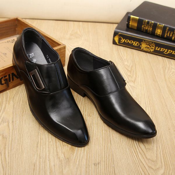 classics mature men's formal dress shoes pu oxfords shoes pointed toe slip-on low business wedding, Black
classics mature men's formal dress shoes pu oxfords shoes pointed toe slip-on low business wedding, Black