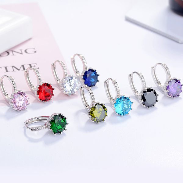 hoop earring many color zircon crystal temperament korea sweet earbob for women girl lady female accessories, Golden;silver
hoop earring many color zircon crystal temperament korea sweet earbob for women girl lady female accessories, Golden;silver