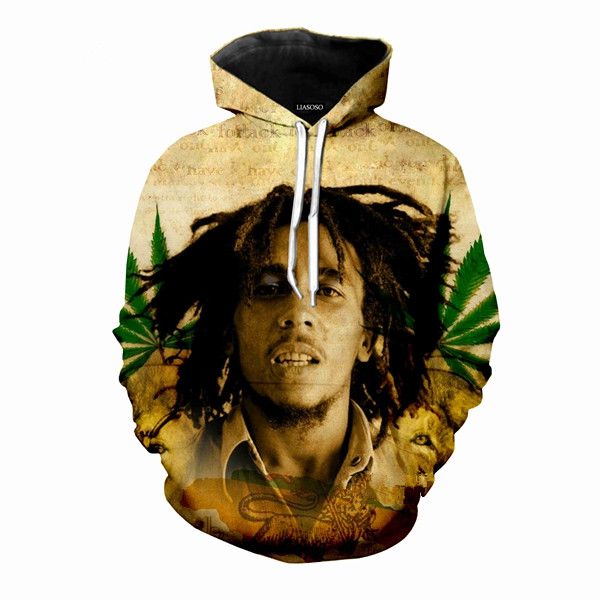 fashion men/women reggae star bob marley 3d funny printed crewneck sweatshirt fashion casual hoodies h457, Black
fashion men/women reggae star bob marley 3d funny printed crewneck sweatshirt fashion casual hoodies h457, Black