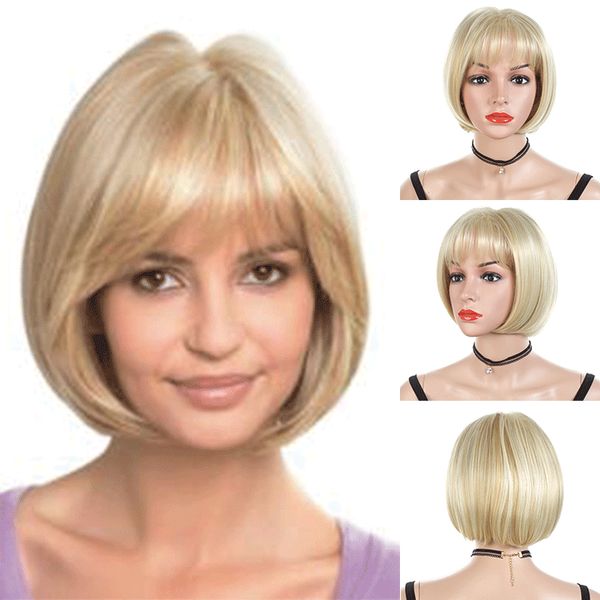 short synthetic bob biege wig curly ombre hair side bang wigs chemical headgear dyed partial short fiber wig, Black
short synthetic bob biege wig curly ombre hair side bang wigs chemical headgear dyed partial short fiber wig, Black