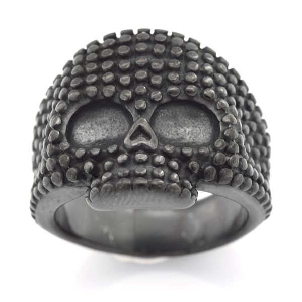 fanssteel stainless steel punk vintage mens or womens jewelry dot around skull ring biker ring fsr14w31b, Silver
fanssteel stainless steel punk vintage mens or womens jewelry dot around skull ring biker ring fsr14w31b, Silver