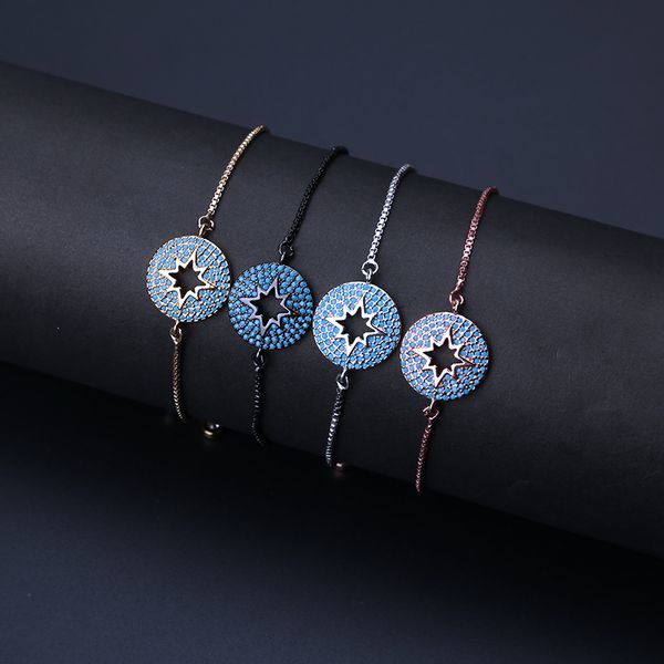 1pc fashion sparkling micro pave cz box chain bracelet hollow star charm zircon bracelet jewelry armband pulsera as gift, Black
1pc fashion sparkling micro pave cz box chain bracelet hollow star charm zircon bracelet jewelry armband pulsera as gift, Black