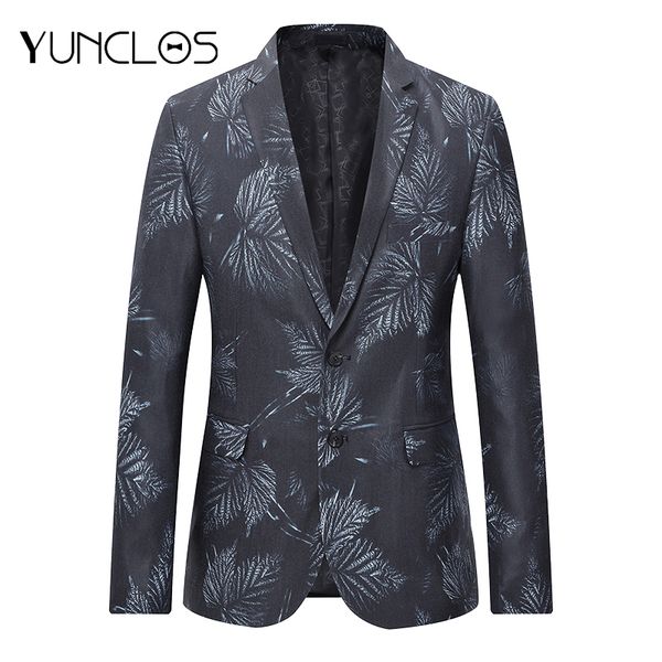yunclos 2018 autumn new men's suit blazer slim fit printed men suit jacket casual wedding party male blazer, White;black
yunclos 2018 autumn new men's suit blazer slim fit printed men suit jacket casual wedding party male blazer, White;black