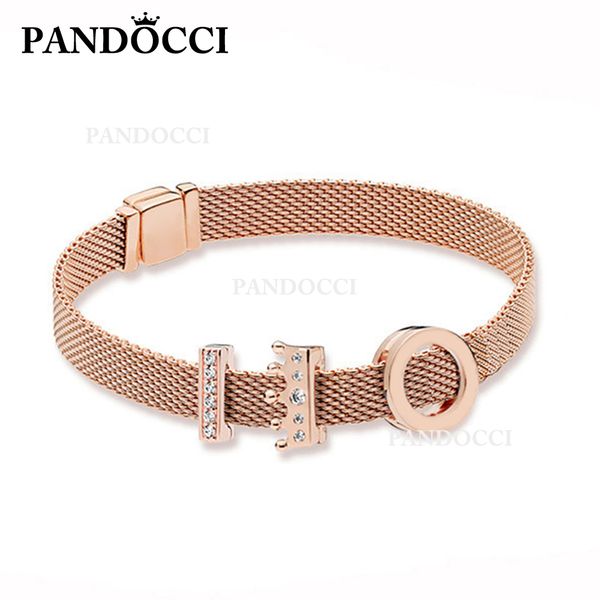 pandocci 925 sterling silver rose reflexions logo clip charm rose reflexions crown clip timeless charm bracelet set, Golden;silver
pandocci 925 sterling silver rose reflexions logo clip charm rose reflexions crown clip timeless charm bracelet set, Golden;silver