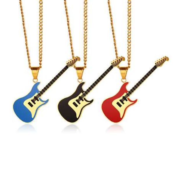 zorcvens guitar necklace for men/women music lover gift black/gold color stainless steel pendant & chain hip hop rock jewelry, Silver
zorcvens guitar necklace for men/women music lover gift black/gold color stainless steel pendant & chain hip hop rock jewelry, Silver
