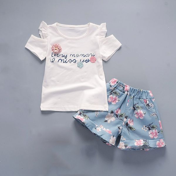 summer baby girls clothing sets kids girls clothes set outfit children girls t-shirt+ floral shorts 2pcs, White
summer baby girls clothing sets kids girls clothes set outfit children girls t-shirt+ floral shorts 2pcs, White
