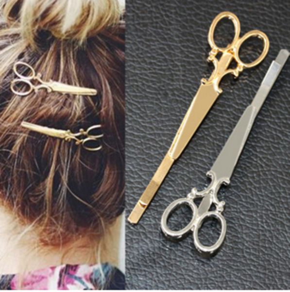 cool simple head jewelry hair pin gold scissors shears clip for hair tiara barrettes accessories wholesale, Black;brown
cool simple head jewelry hair pin gold scissors shears clip for hair tiara barrettes accessories wholesale, Black;brown