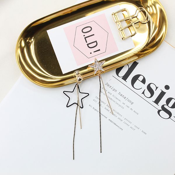new fashion retro earrings sterling stars long tassel simple style earrings fashion street beat asymmetric earrings ear jewelry, Silver
new fashion retro earrings sterling stars long tassel simple style earrings fashion street beat asymmetric earrings ear jewelry, Silver