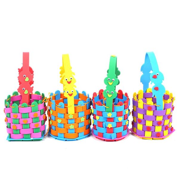 handmade eva woven halloween candy basket nursery area material children diy hand paste production kid toys gift
handmade eva woven halloween candy basket nursery area material children diy hand paste production kid toys gift