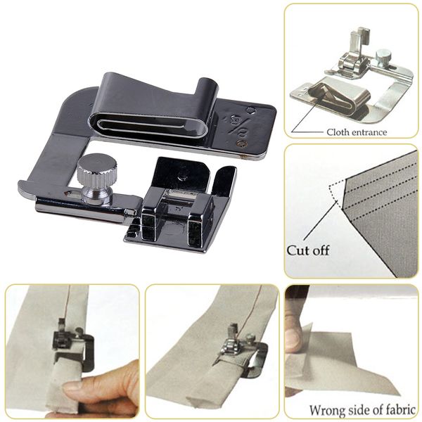 3pcs domestic hemming cloth strip presser foot sewing machine parts hemmer foot rolled hem for singer brother, Black
3pcs domestic hemming cloth strip presser foot sewing machine parts hemmer foot rolled hem for singer brother, Black