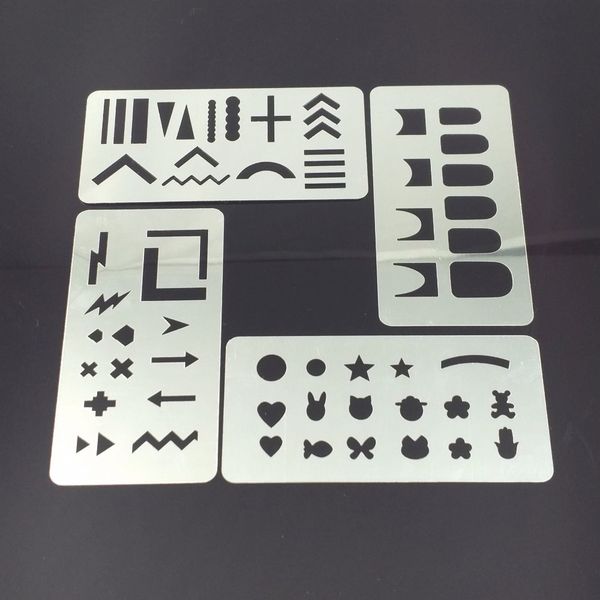 super thin stainless steel cover plate for nail stamping plate template arrow star bear wave line manicure nail tool uc001-004, White
super thin stainless steel cover plate for nail stamping plate template arrow star bear wave line manicure nail tool uc001-004, White