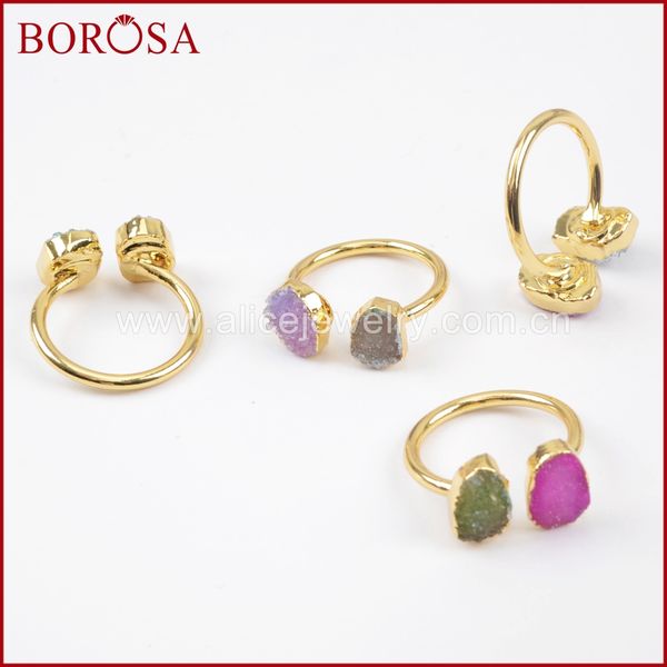borosa wholesale double druzy rings for women, fashion gold color double rainbow drusy ring gems jewelry for women g1449, Golden;silver
borosa wholesale double druzy rings for women, fashion gold color double rainbow drusy ring gems jewelry for women g1449, Golden;silver