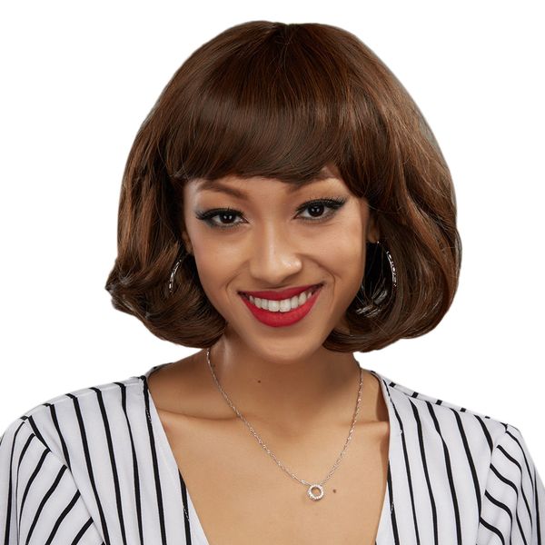 fashion short bob auburn wavy hair afro wig siulation brazilian human hair wigs full wigs in stock, Black
fashion short bob auburn wavy hair afro wig siulation brazilian human hair wigs full wigs in stock, Black