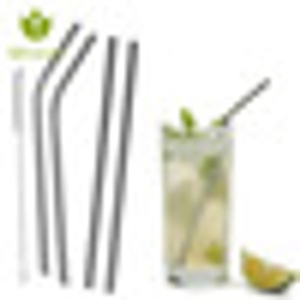 4pcs/set reusable straight bent stainless steel drinking straws with 1 pc cleaning cleaner brush for coffee milk drinkware
4pcs/set reusable straight bent stainless steel drinking straws with 1 pc cleaning cleaner brush for coffee milk drinkware