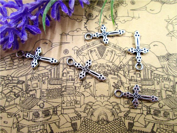 150pcs cross charm,silver vintage small cross double sided charms pendants 21x11mm, Bronze;silver
150pcs cross charm,silver vintage small cross double sided charms pendants 21x11mm, Bronze;silver