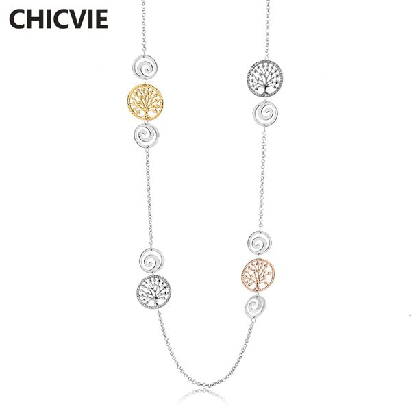 chicvie necklace women fine jewelry long chain pendant necklace long sweater for woman statement necklaces sne170102, Silver
chicvie necklace women fine jewelry long chain pendant necklace long sweater for woman statement necklaces sne170102, Silver