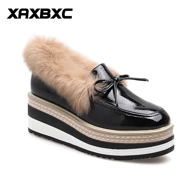 xaxbxc 2019 winter autumn leather short fur high heels pumps platform wedges square toe women casual lady mujer femme shoes, Black;white
xaxbxc 2019 winter autumn leather short fur high heels pumps platform wedges square toe women casual lady mujer femme shoes, Black;white