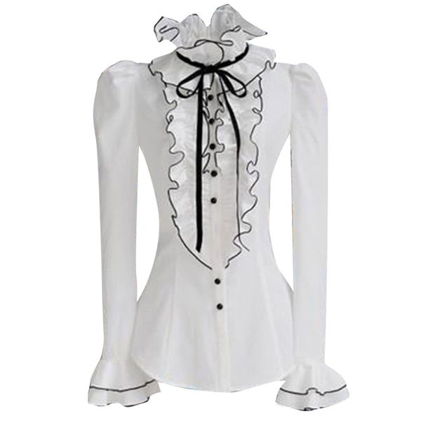 vintage retro womens and blouses women summer autumn blouse f0013 white flare sleeve ruffled neck bust
vintage retro womens and blouses women summer autumn blouse f0013 white flare sleeve ruffled neck bust