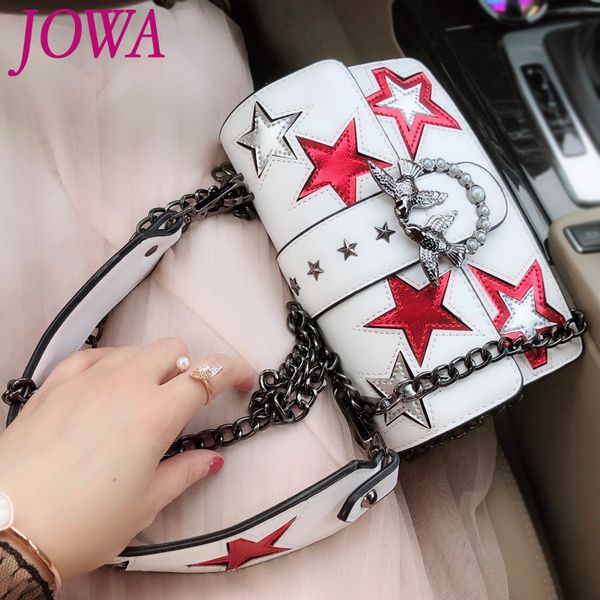 2018 new design women's fashion flap all-match star embroidery small handbags casual rivet shoulder packages white cover pockets
2018 new design women's fashion flap all-match star embroidery small handbags casual rivet shoulder packages white cover pockets