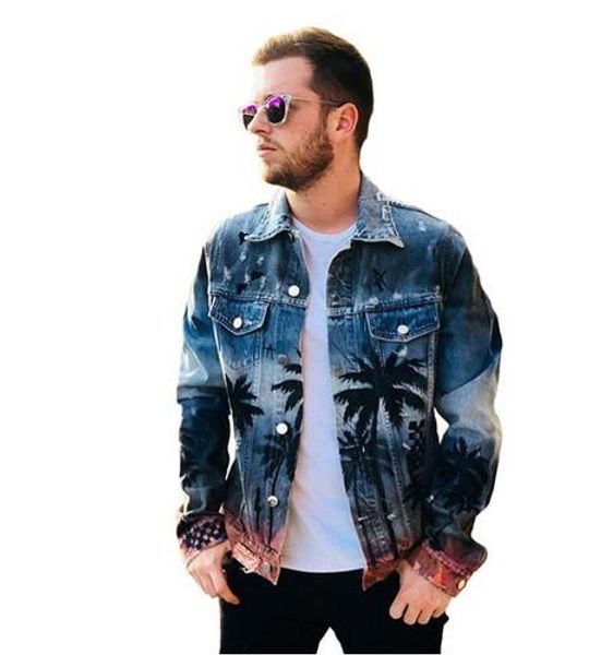 autumn coconut men's print clothing denim frayed coat washed hole jackets outerwear vintage women's palm new jacket hop hip mqoms, Black
autumn coconut men's print clothing denim frayed coat washed hole jackets outerwear vintage women's palm new jacket hop hip mqoms, Black