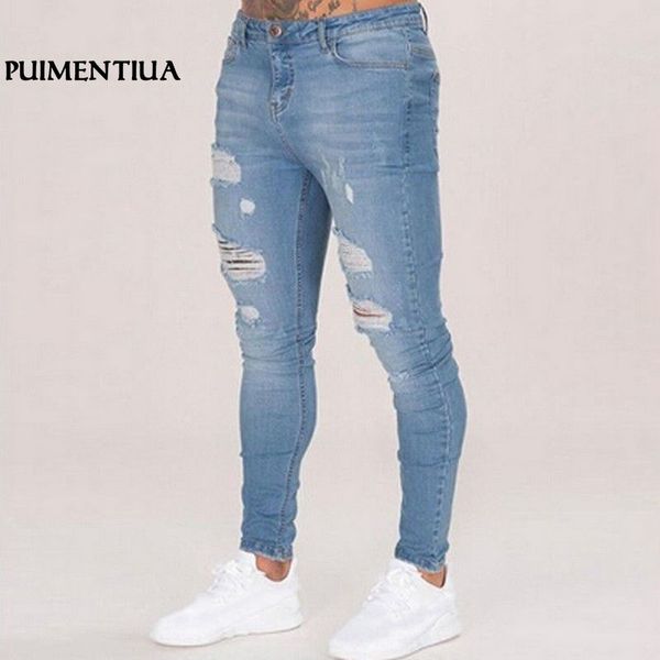 mens skinny ripped jeans casual jeans trousers male denim black stretch pencil pants plus size streetwear puimentiua 2018, Blue
mens skinny ripped jeans casual jeans trousers male denim black stretch pencil pants plus size streetwear puimentiua 2018, Blue