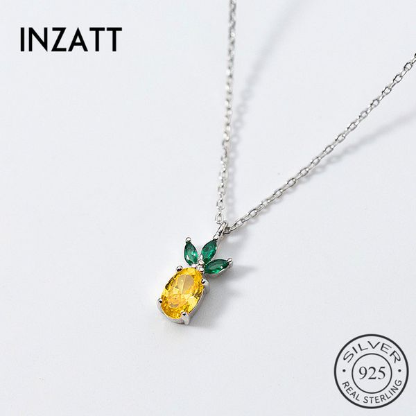 inzatt real 925 sterling silver cute crystal fruit pineapple pendant necklace personality fine jewelry for women accessories
inzatt real 925 sterling silver cute crystal fruit pineapple pendant necklace personality fine jewelry for women accessories