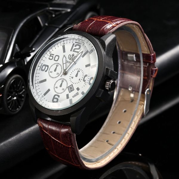 man men watch for man's watches male men fashion leather band analog quartz round wrist watch watches drop shipping new, Slivery;brown
man men watch for man's watches male men fashion leather band analog quartz round wrist watch watches drop shipping new, Slivery;brown