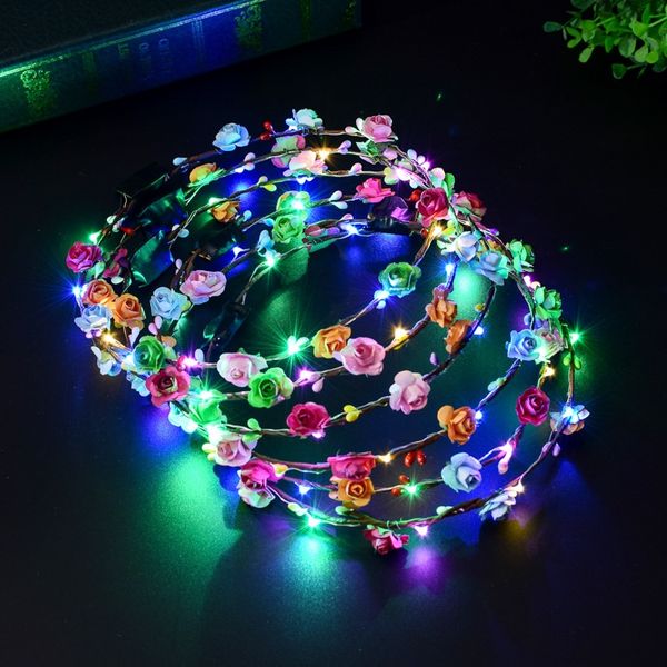 new multicolor luminous headwear rattan flower wreath glowing led head band party wedding decoration for women girls masquerade t2i336
new multicolor luminous headwear rattan flower wreath glowing led head band party wedding decoration for women girls masquerade t2i336