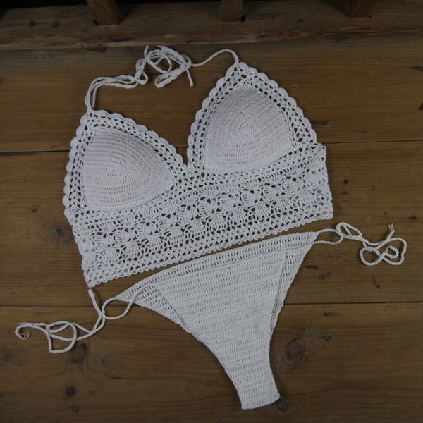 white halter bikini set , beautiful white swimwear push up , crochet bra summer tank wear, festival crochet tank, White;black
white halter bikini set , beautiful white swimwear push up , crochet bra summer tank wear, festival crochet tank, White;black