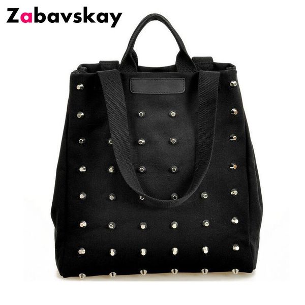 2018 fashion rivet women handbag casual canvas shoulder bags female tote book black ladies handle hand bag sac a main djz256 d18102407
2018 fashion rivet women handbag casual canvas shoulder bags female tote book black ladies handle hand bag sac a main djz256 d18102407