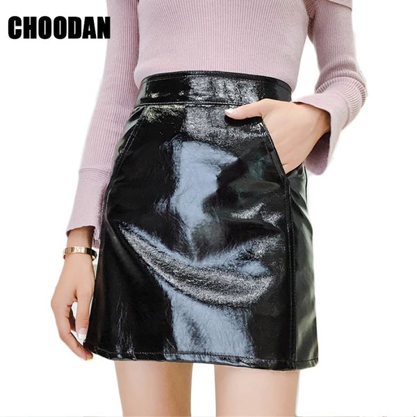 black skirt women high waist pu skirts short a-line spring autumn new fashion 2018 mini skirt female korean style clothing
black skirt women high waist pu skirts short a-line spring autumn new fashion 2018 mini skirt female korean style clothing