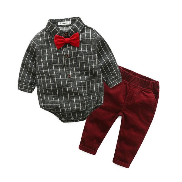 newborn boys clothing set toddler plaid romper with pants 2-piece outfit infant boys clothes, White
newborn boys clothing set toddler plaid romper with pants 2-piece outfit infant boys clothes, White