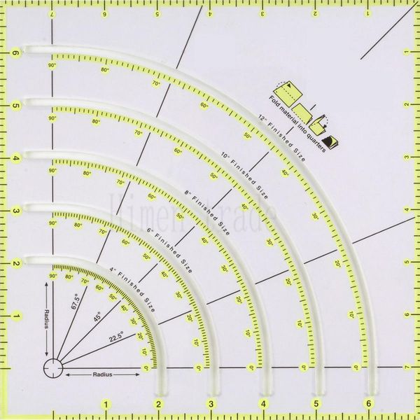 new ruler 8-inch-by-8-inch non-slip circle cutter 8"x8" fold material into quarters #kt-90, Black
new ruler 8-inch-by-8-inch non-slip circle cutter 8"x8" fold material into quarters #kt-90, Black