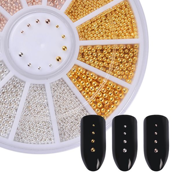 1 box steel bead 3d nail decoration metal rhinestone 0.8mm-2mm nail studs mixed size wheel manicure diy art decoration, Silver;gold
1 box steel bead 3d nail decoration metal rhinestone 0.8mm-2mm nail studs mixed size wheel manicure diy art decoration, Silver;gold